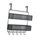 thumbnail image 4 of Colgador de puerta impermeable para colgar toallas, cesta de malla negro, 4 of 9