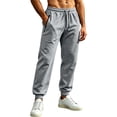 thumbnail image 2 of WAVSUF Men's Athletic Jogger Pants, Adjustable Drawstring Loose Fit Side Pockets Fall Sporty Pants Size S-3XL, 2 of 7