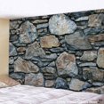 thumbnail image 3 of Tapiz de pared con estampado de ladrillos de piedra 3D vintage, tapiz de pared de gran tamaño, tapices de pared bohemios hippies baratos, tela de mandala, 3 of 5