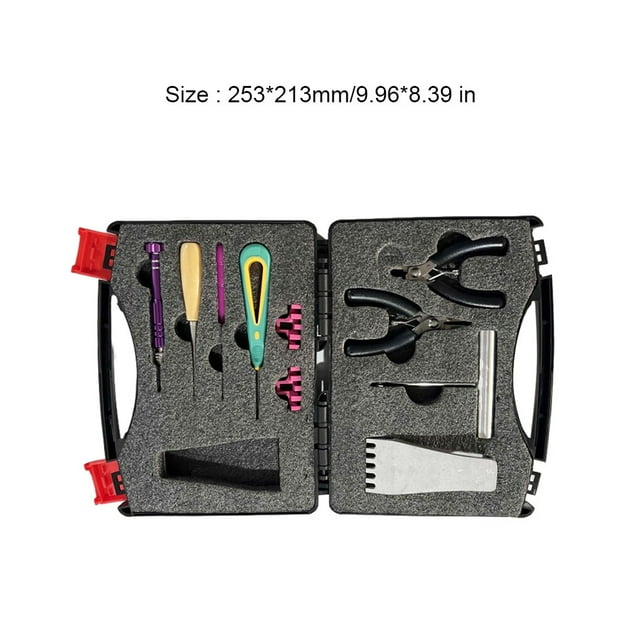 Portable Badminton Grommets Tools Set Accessory Line Clip Adapter Racquet Badminton Tennis