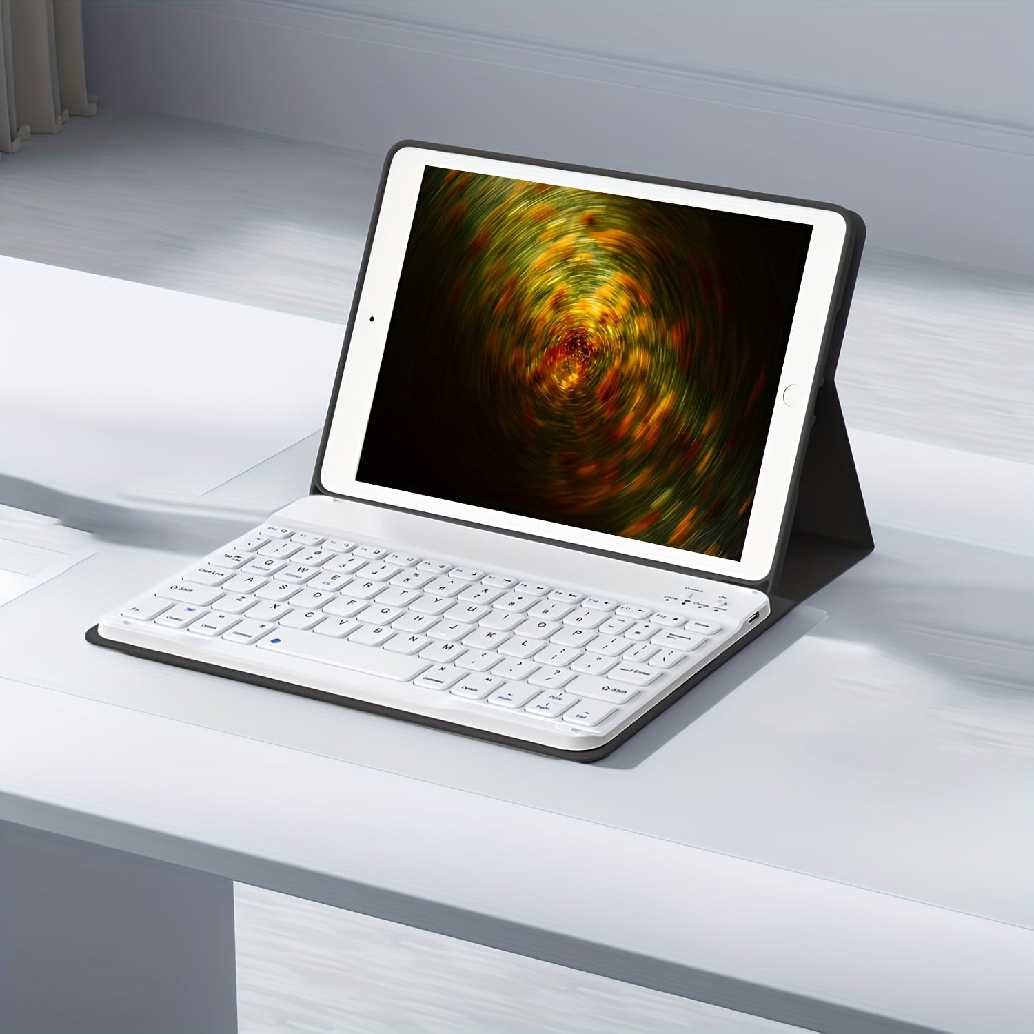 Featuring a detachable keyboard, smart stand, and Apple Pencil storage slot, this tablet accessory is designed for the 10th generation 10.9-inch iPad. Stylish, made with durable fabrics, and robustly