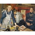 thumbnail image 3 of Fritz von Uhde 18x15 Black Modern Framed Museum Art Print Titled - The Lesson (1899), 3 of 5