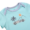 thumbnail image 6 of Baby Boy's 3-Pack Long-Sleeve Kimono Bodysuit Set -Side Snap Onesie Infant Bundle, 6 of 7