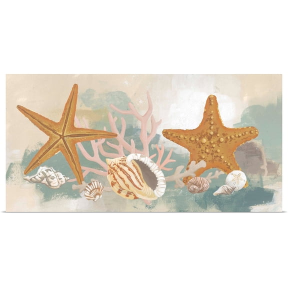 Great BIG Canvas | Rolled June Vess Poster Print entitled Marine Tableau II