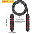 thumbnail image 6 of Jump Rope, Ball Bearings Tangle-Free Rapid Speed Cable Skipping Rope, Adjustable Jumping Ropes for Men, Women   and Kids - 2 Pack, 6 of 7