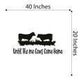 thumbnail image 4 of Just A Little Moo-dy Bull Riding In Car Cow Milk Farm Chicken Cow Horse Farmer Ranch Egg Fox Hen House Pig Sheep Holiday Gift Decorating Ideas Bedroom Wall Decal Sticker - Size: 40 In X 20 In, 4 of 5