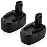Powerextra 2Pack 18V 3000mAh Ni Mh Replacement Battery for WORX WG150 WG152 WG153 WG250 WG541 WG900 WG901