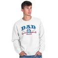 thumbnail image 4 of Fathers Day Commander in Chief Dad Men's Big & Tall Crewneck Sweatshirt Brisco Brands 2X, 4 of 5