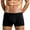 Black, variant on Men's Silk Boxer Briefs Underwear Breathable Moisture Wicking Pure Silk Panties Black XL