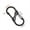 L, variant on S Type Carabiner With Lock Mini Keychain Hook Anti-Theft Outdoor Camping Backpack Buckle Key-Lock Tool Zinc Alloy