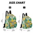 thumbnail image 3 of JIALIOU Mini Backpack Purse for Women Quilted Casual Daypack Small Travel Shoulder Bag, Abstract Yellow Green Floral Stained Glass, 3 of 7