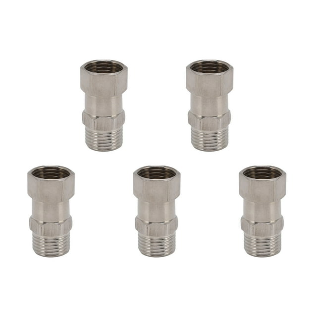Acoplador de tubería, Adaptador de tubería de Plomería Estándar 5pcs G1/2 Para Medios de Agua para Material de Construcción