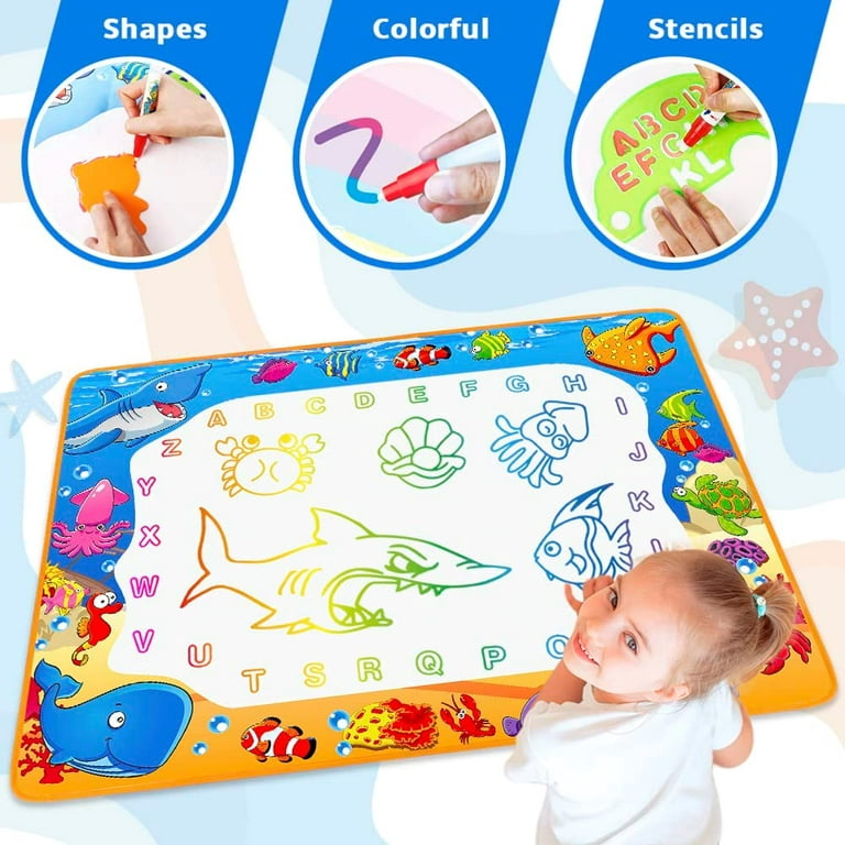 Water Doodle Drawing Mat  Best Learning too for kids