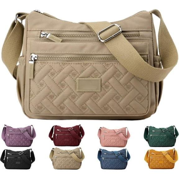 Apparent Crossbody Bag, Nylon Shoulder Messenger Bag, Waterproof Crossbody Purses with Adjustable Strap for women