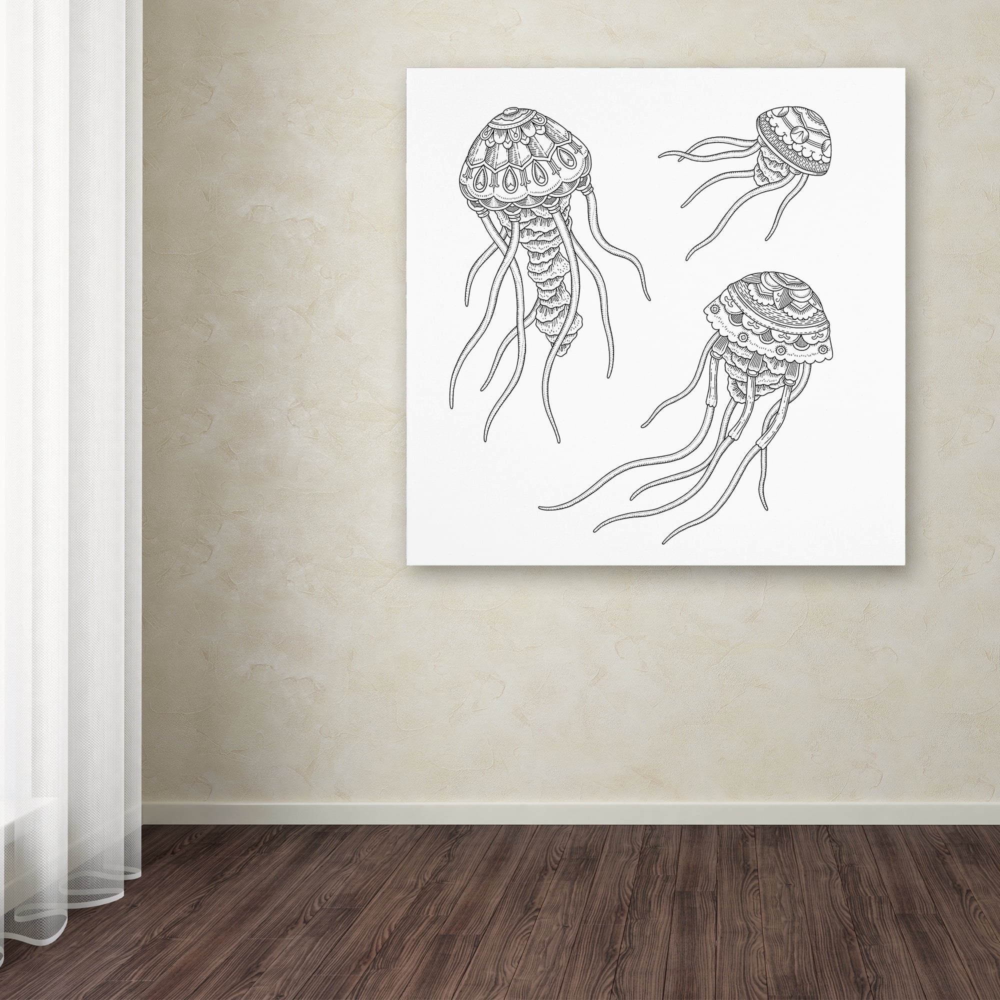Trademark Fine Art "Jellyfish Family" Canvas Art by Filippo Cardu