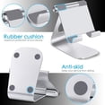 thumbnail image 4 of Tablet Stand, Lamicall Adjustable Stands : Desktop Stand Holder Silver, 4 of 8