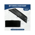 thumbnail image 2 of Bingirl 6FT Portable Wheelchair Ramp With Handle Non-Slip Aluminum Folding Handicap Wheelchair Ramp Threshold Ramps For Home Steps Doorways Curbs Stairs 800 LBS Capacity, 2 of 7
