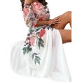 thumbnail image 4 of Gvmfive Women Boho Floral Off The Shoulder Maxi Dress Casual Loose Beach Dress, 4 of 4