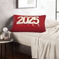 thumbnail image 6 of Balery Happy New 2025 Year Bedding Queen Pillow Cases - Envelope Closure - Soft Brushed Microfiber Fabric - Shrinkage and Fade Resistant Pillow Cases-16"x24", 6 of 6