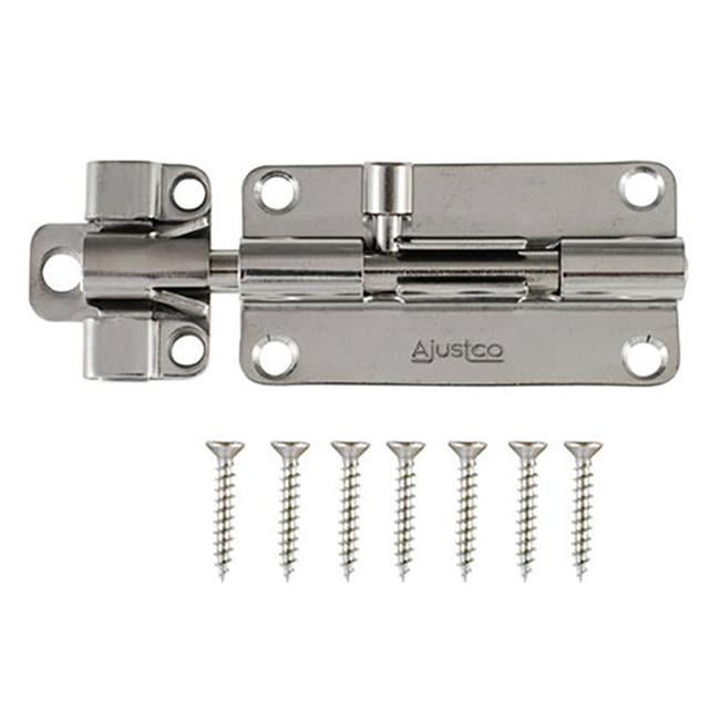 AjustLock 4 Inch Heavy Duty SS Barrel Bolt Lock Hillman