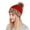 Red, variant on Hats for Women Cable Knit Pompom Warm Leopard Print Cap Stretchy Casual Soft Comfortable Trendy Beanie Hat