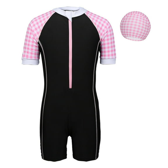 Xinhuaya Girls One Piece Swimsuit Kid Swimwear Girls Water Sport UPF 50 Sun Protection Bathing Suits 6-12Y
