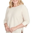 thumbnail image 4 of Alfred Dunner Womens Heat Set Embellished Solid Top, 4 of 4