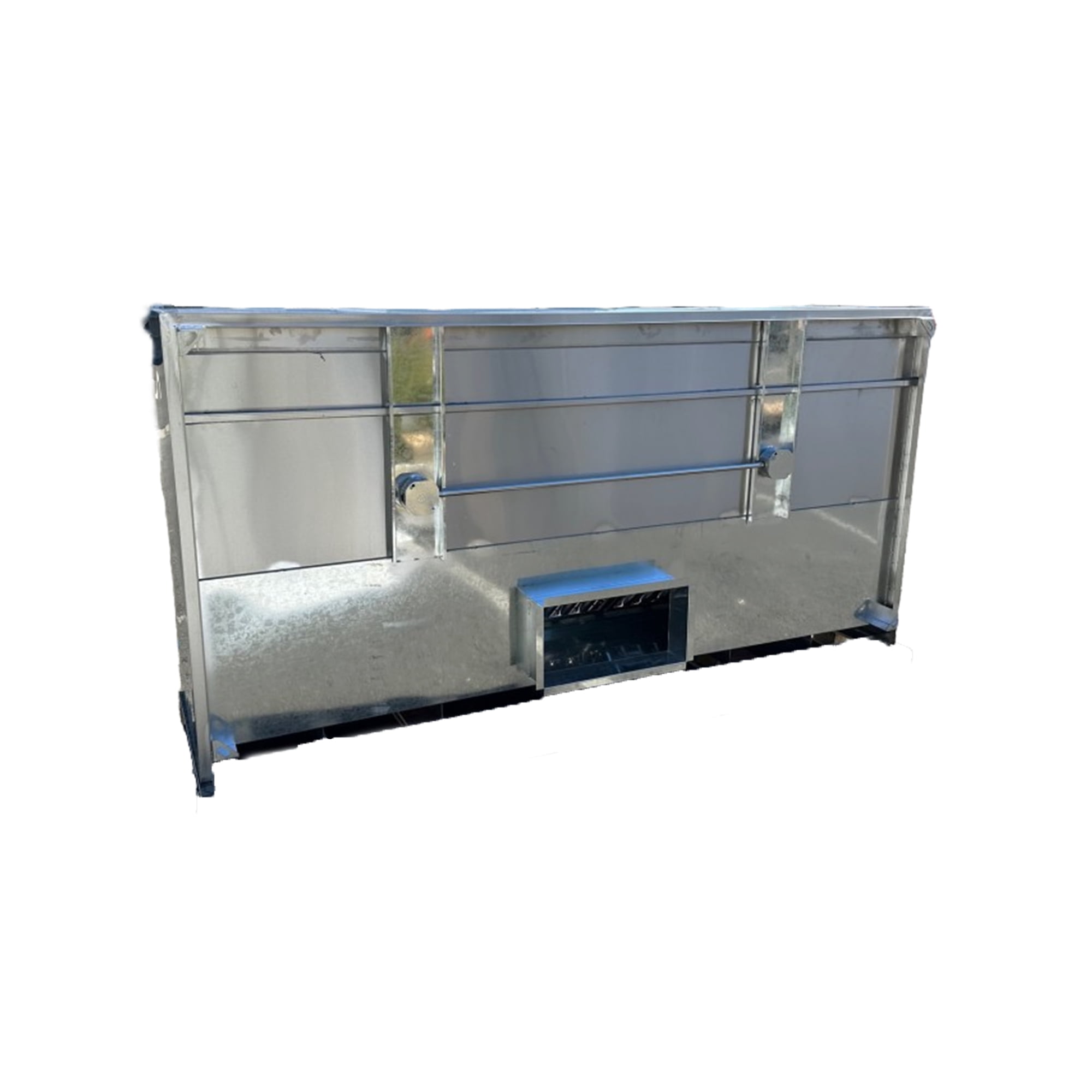 8 Ft Restaurant Hood and Exhaust Fan, Stainless steel Range Hood, Commercial Range Hood, 96x47x25 in.