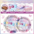 thumbnail image 3 of 96 Pcs In My Birthday Era Music Friendship Birthday Party Supplies Pink Singer Themed Disposable Tableware Set Serves 24, 3 of 7