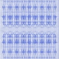 thumbnail image 1 of Ahgly Company Machine Washable Indoor Square Transitional Sky Blue Area Rugs, 7' Square, 1 of 7