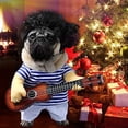 thumbnail image 2 of Divertidos disfraces de guitarra para perros, ropa para mascotas, ropa para perros, disfraz de chihuahua, osito de peluche, disfraz de pug, disfraces para fiestas de Navidad y Halloween (L), 2 of 5