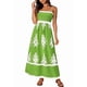 thumbnail image 1 of Vestido de Tirantes Finos con Estampado Floral y Bolsillos, Verde Talla S, 1 of 7