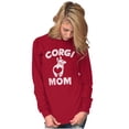 thumbnail image 3 of Corgi Mom Dog Pet Parent Fur Mama Women's Long Sleeve T Shirt Brisco Brands L, 3 of 6