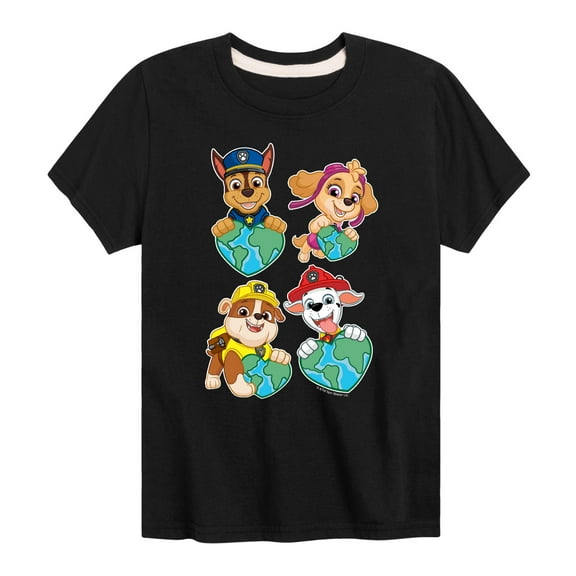 Paw Patrol - Heart Earth - Toddler And Youth Short Sleeve Graphic T-Shirt