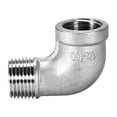thumbnail image 3 of Stainless Steel 316 Cast Pipe Fitting ,90 Degree Elbow 1/2 BSPT Female x 1/2 BSPT Male Thread, 3 of 3