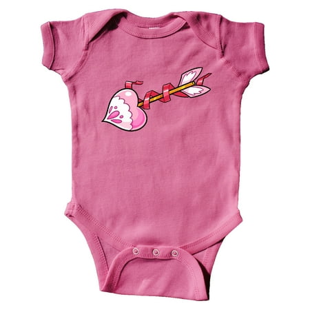 

Inktastic Pink Heart Arrow Gift Baby Boy or Baby Girl Bodysuit