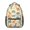 Dinosaur and Leaf, variant on Dinosaur and Leaf Beige Pattern Backpack for School, Cute School Bag with Adjustable Shoulder Straps and Padded Back, 15.3"x11"x6.7"