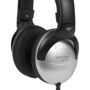 Koss Collapsible Portable Headphones, Standard Packaging Black, Silver