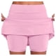 thumbnail image 1 of Falda de tenis para mujer con pantalón corto interior - Falda pantalón deportiva de cintura alta para yoga/correr - Tejido de secado rápido, cintura elástica, tallas S-XXXXXL, 1 of 6