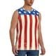 thumbnail image 2 of Balery America Flags2 Camisetas sin mangas para hombre, absorbe la humedad y protege contra el mal olor.-3X-Large, 2 of 7