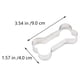 thumbnail image 2 of 6pcs Biscuit de acero inoxidable Moldes para hornear Hueso Perro en forma de horneado DIY Moldes, 2 of 6