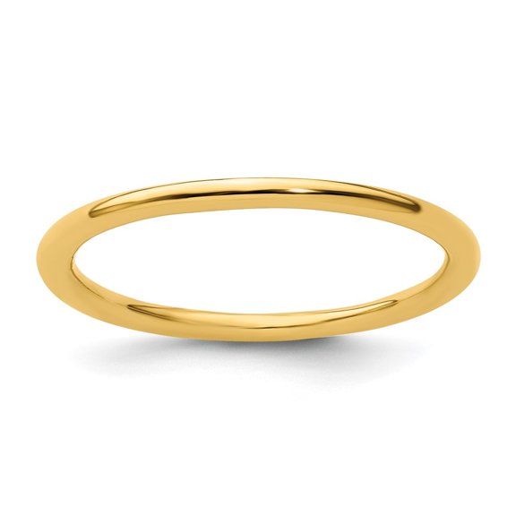 Auriga Fine Jewelry 925 Sterling Silver Gold-plated Polished Ring for Women Size 5