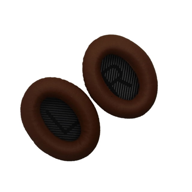 Sidaley Almohadillas para los oídos Cojines para auriculares Funda protectora montada en la cabeza Reemplazo de la cubierta de la orejera para Relojes inteligentes Café+Negro