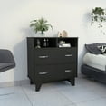 thumbnail image 4 of Newboti Furniture Aaron 2-Drawer 2-Shelf Dresser Black Wengue 21296, 4 of 7