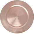 thumbnail image 1 of Ms Lovely Metallic Foil Charger Plates - Set of 6 - Made of Thick Plastic - Rose Gold, 1 of 2
