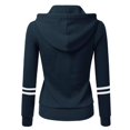 thumbnail image 4 of Autumn And Winter Women‘s Sweater Sports Color Cardigan Zipper Hooded Jack, 4 of 6