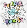 thumbnail image 2 of Vintage Feeling Smurfy Rainbow Women's Long Sleeve T Shirt Brisco Brands M, 2 of 6