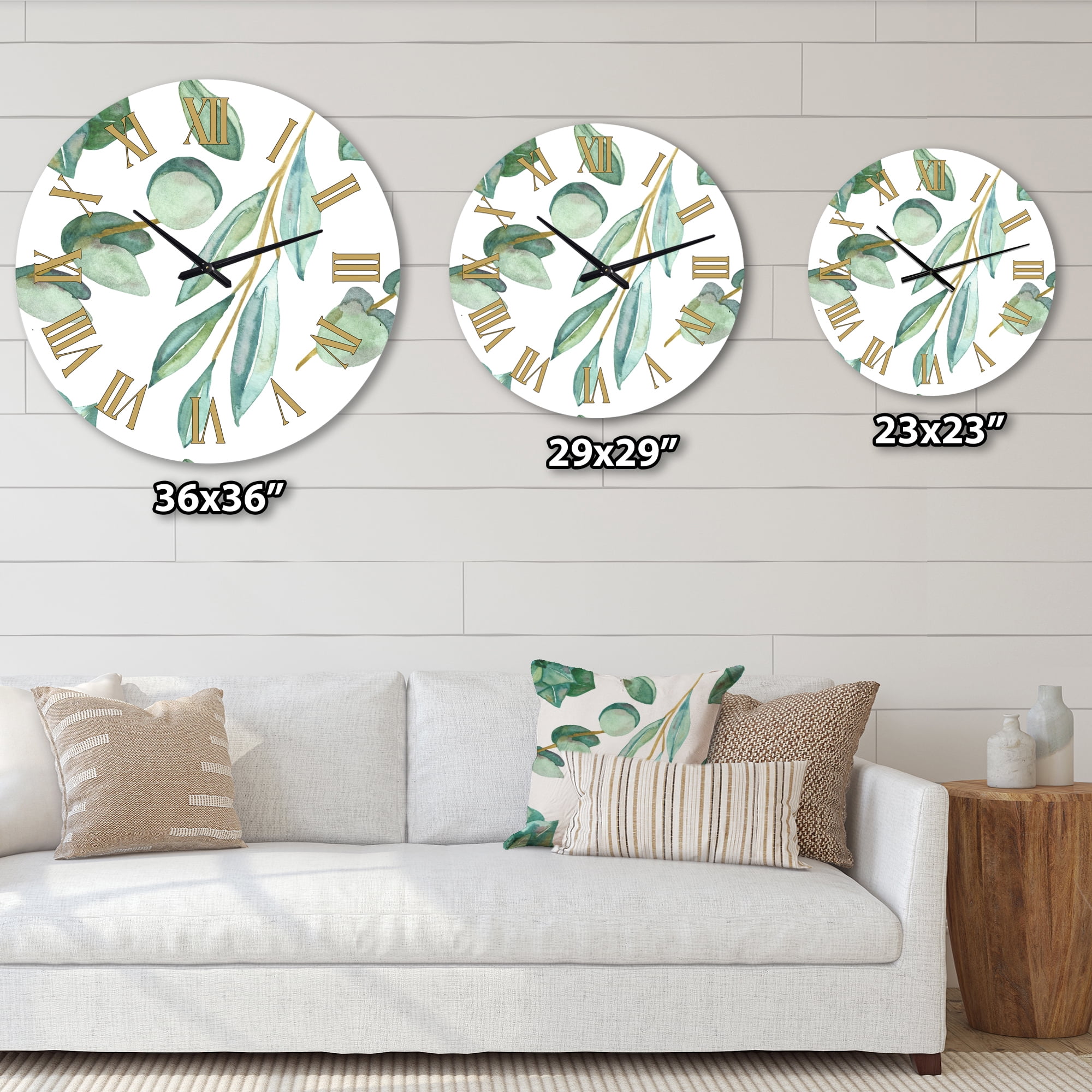 Designart 1 in Quartz Traditional Wall Clock