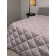 thumbnail image 2 of Moroccan Down Alternative Comforter, Repetitive Dots Arrangement Leaves Inspired Vibrant Tones Illustration, Microfiber Quilt for All Season, 5 Sizes, Vermilion and White, by Ambesonne, 2 of 3