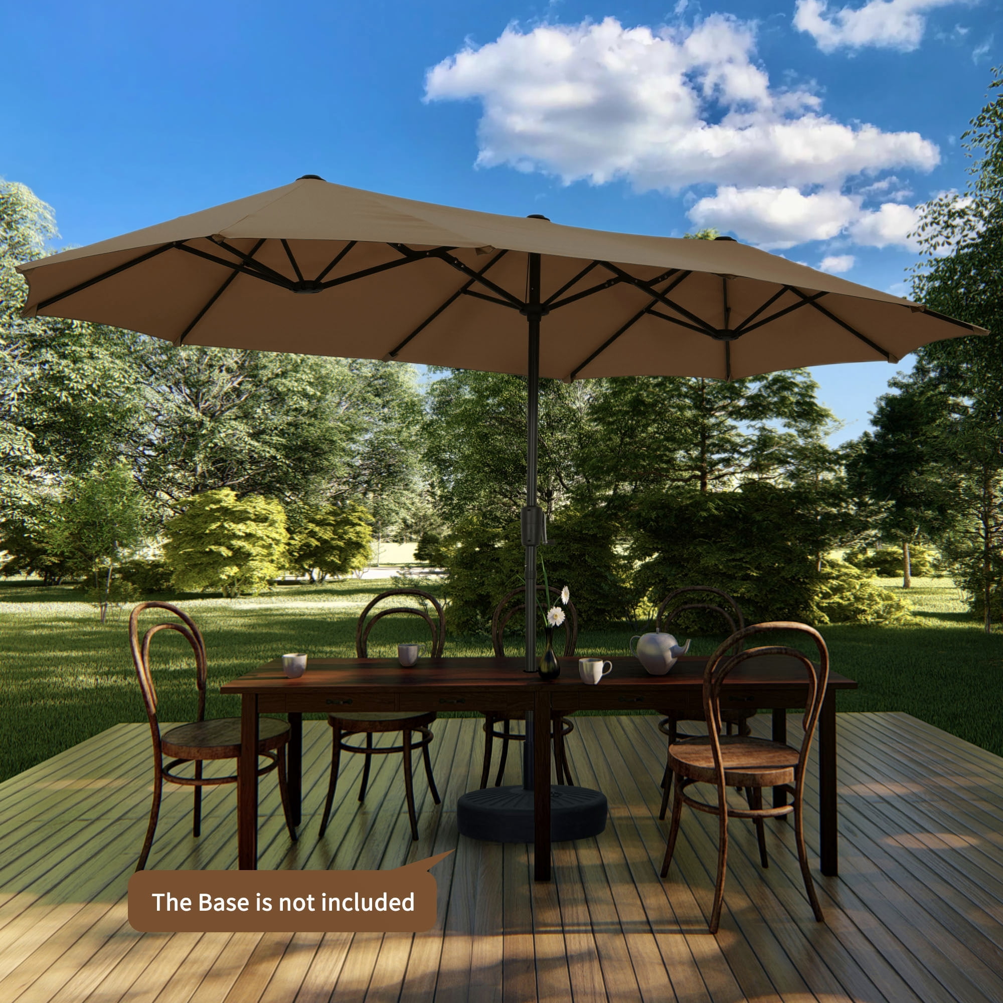 4-5 foot umbrella for bistro patio table Giantex 5 ft Square Umbrella, Outdoor w/ 4 Sturdy Ribs, Solid Steel Pole, Quick-Release Push Button, Weatherproof Canopy, Ideal Poolside, Market, Backyard : Patio, Lawn & Garden Net Weight LIVOOSUN 7.5ft Steel Patio Market